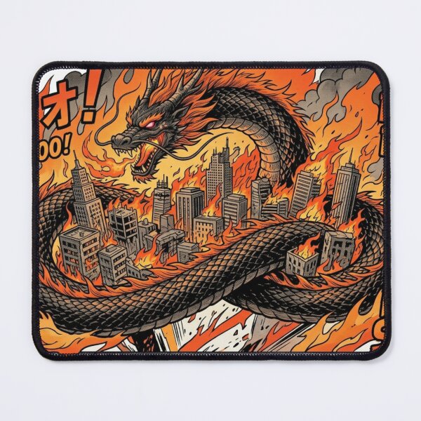Item preview, Dragon Breath City Destruction Comic Style designed and sold by Sarvionstudio.