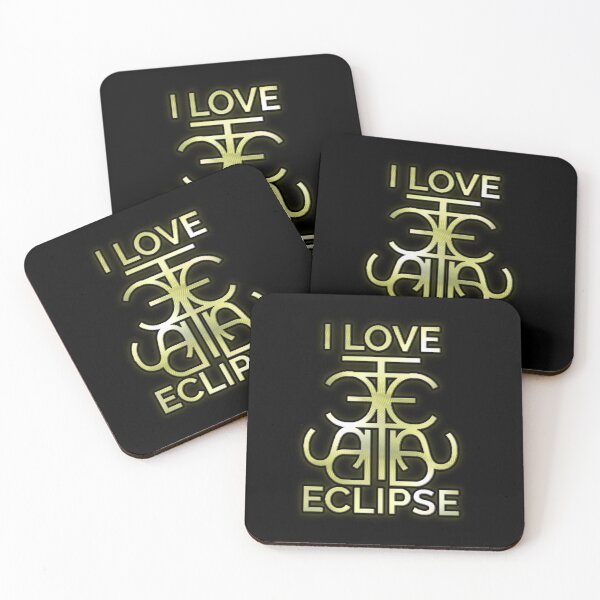 Item preview, Golden Logo I LOVE ECLIPSE. designed and sold by Giulivo Store Graphic.