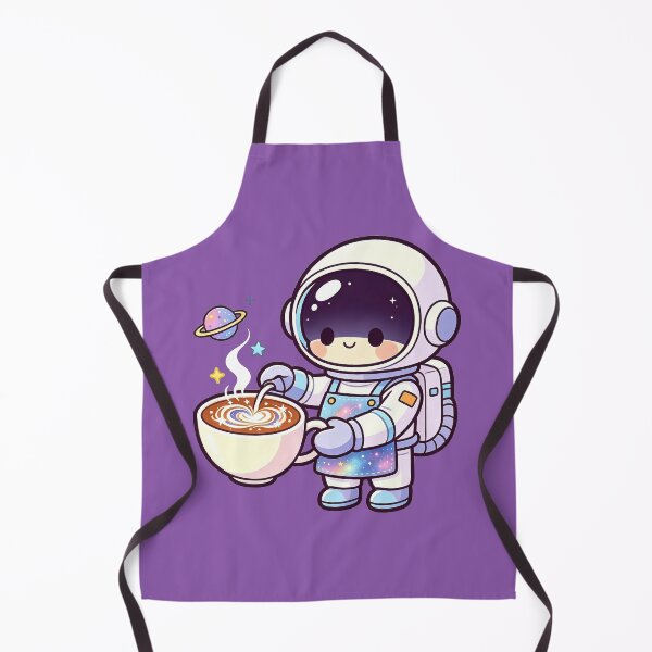 Item preview, Chibi Astronaut Barista - Cute Galaxy Latte Art Space Coffee Design designed and sold by TeyArtWork.