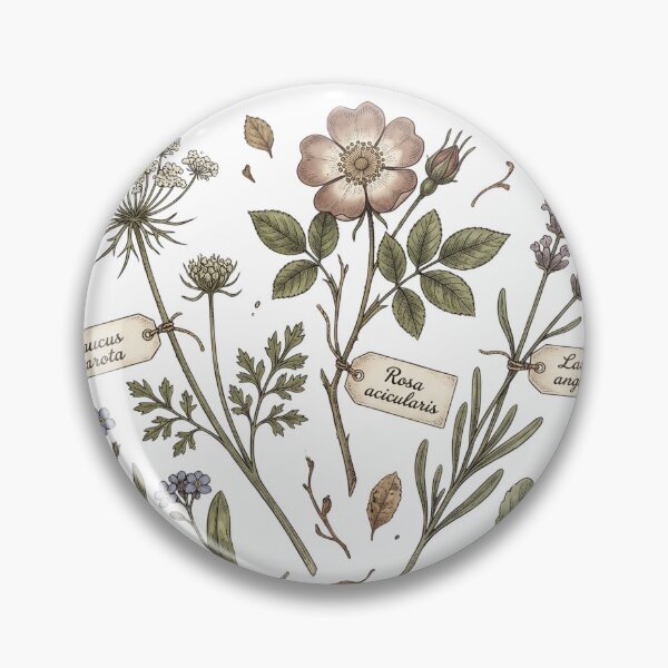 Item preview, Pressed Wildflowers Herbarium Vintage Botanical Cottagecore Spring Tee designed and sold by afarkar.