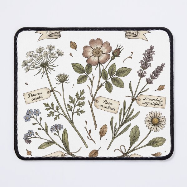 Item preview, Pressed Wildflowers Herbarium Vintage Botanical Cottagecore Spring Tee designed and sold by afarkar.