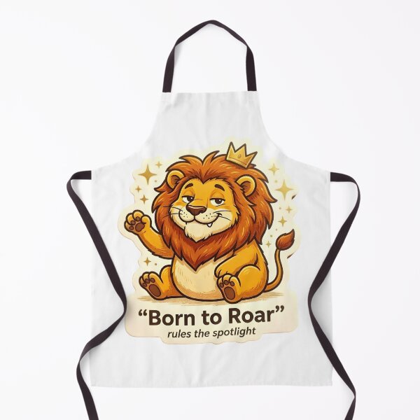 Item preview, Cute Leo Zodiac Lion Born to Roar designed and sold by Zodiac Celestial Art.