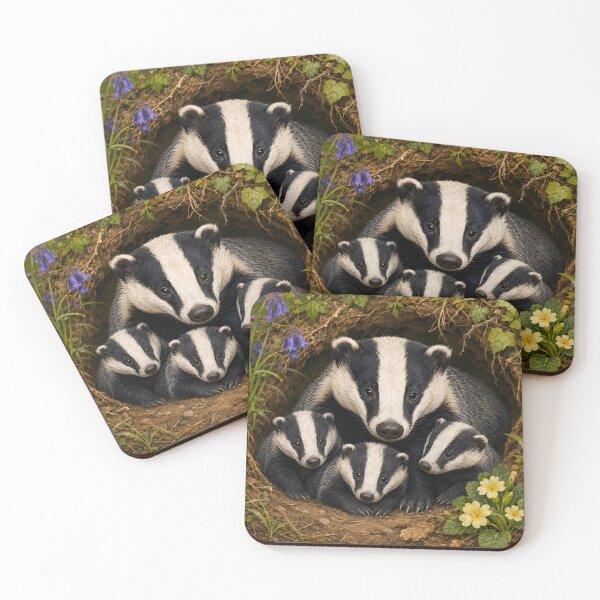 Item preview, Wildlife Badger designed and sold by MarkColeImaging.
