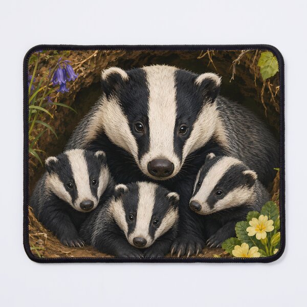 Item preview, Wildlife Badger designed and sold by MarkColeImaging.