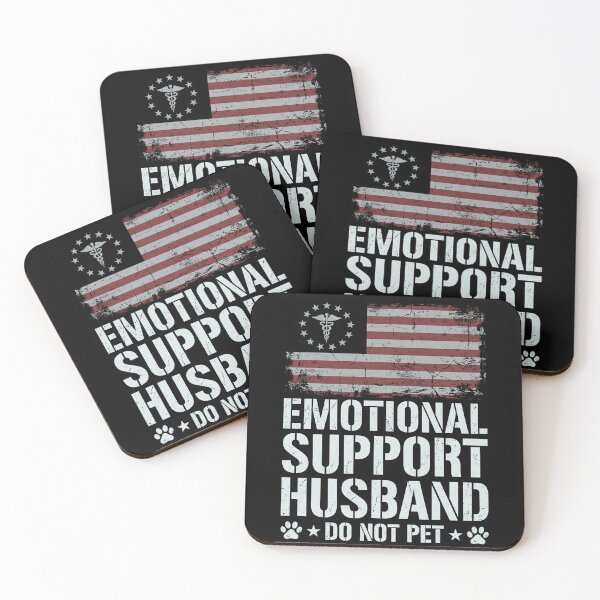 Item preview, Emotional Support Husband Do Not Pet Patriotic Healthcare Spouse Gift designed and sold by SofenArt.