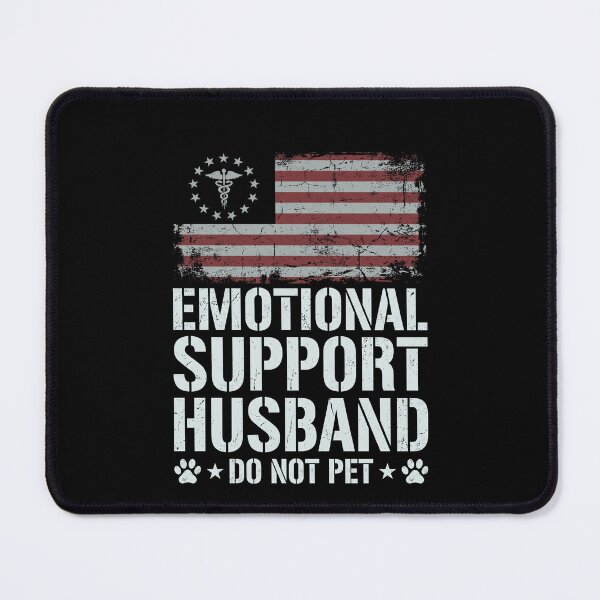 Item preview, Emotional Support Husband Do Not Pet Patriotic Healthcare Spouse Gift designed and sold by SofenArt.