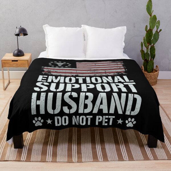 Item preview, Emotional Support Husband Do Not Pet Patriotic Healthcare Spouse Gift designed and sold by SofenArt.