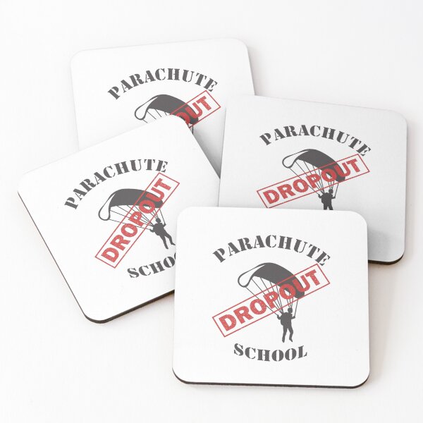 Item preview, Parachute School Dropout Funny Skydiving Pun designed and sold by HBDStudio.