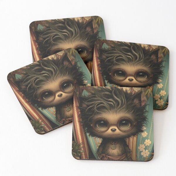 Item preview, Funny Werewolf Surf Shop Summerween Retro Horror Art designed and sold by InkAndGloom.