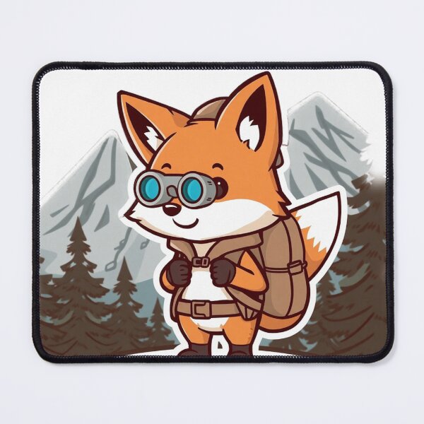 Item preview, Adventurer Fox Sticker - Passion for Camping and Vanlife designed and sold by Tama-sirth.