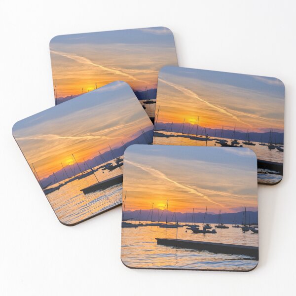 Item preview, Silhouetted Yachts and a Bardolino Sunset designed and sold by Violaman.