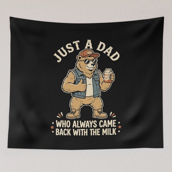 Item preview, Just A Dad Who Always Came Back With The Milk Father Humor Father's Day Gift designed and sold by SofenArt.