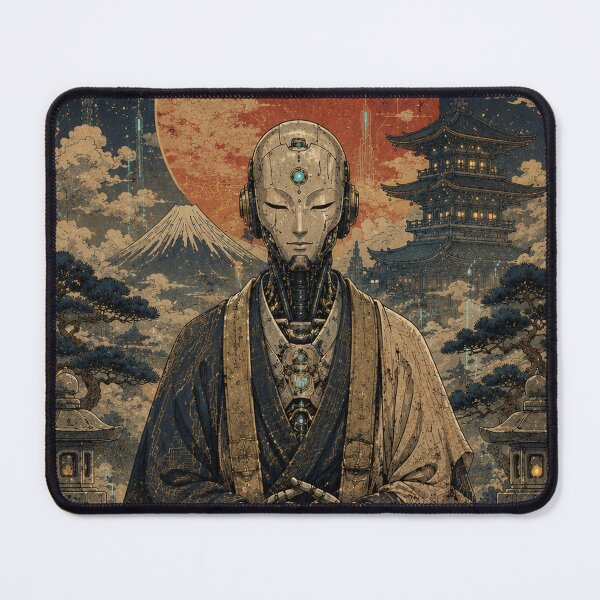 Item preview, The Last Robot Monk designed and sold by CosmicUkiyo.