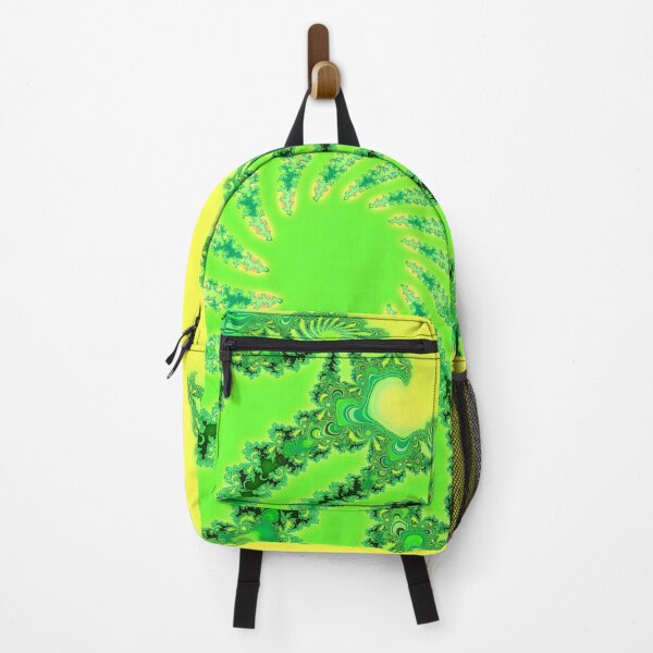 Item preview, Down the Rabbit Hole | Psychedelic Neon Green Fractal Art designed and sold by Lainey1978.