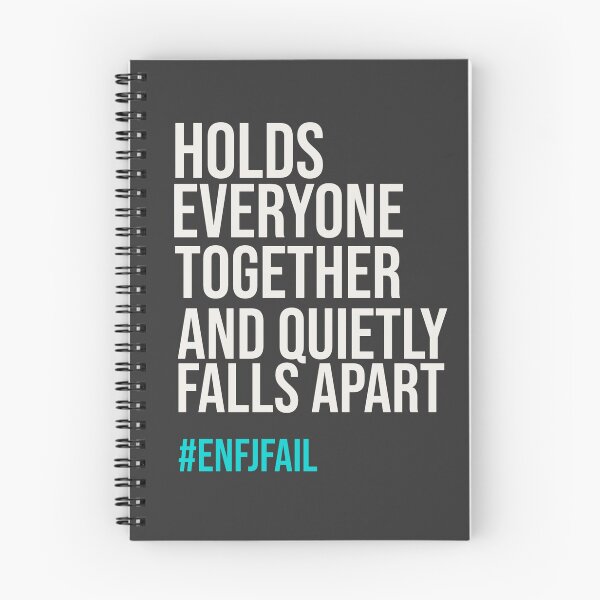 Item preview, ENFJ – HOLDS EVERYONE TOGETHER AND QUIETLY FALLS APART | MBTI LIFE FAILS SERIES — ENFJ PERSONALITY EDITION designed and sold by WitLounge.