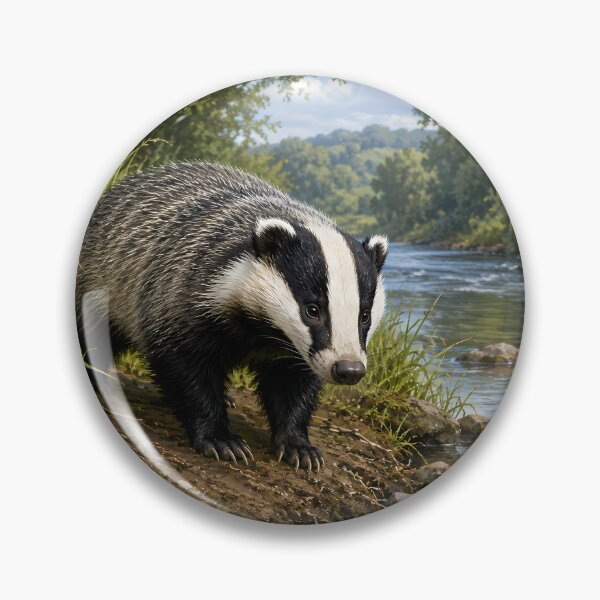 Item preview, Wildlife Badger designed and sold by MarkColeImaging.