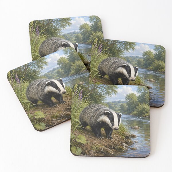 Item preview, Wildlife Badger designed and sold by MarkColeImaging.
