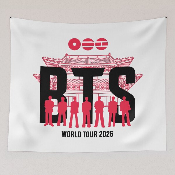 Item preview, BTS ARIRANG World Tour 2026 - Perfect Tapestry - For White designed and sold by YOSHFRIDAYS.