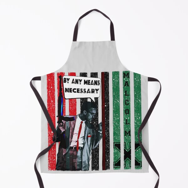 Item preview, Malcolm X By Any Means Necessary - Pan African Flag Colors Black Power Revolutionary Art designed and sold by Youngkev-arts.