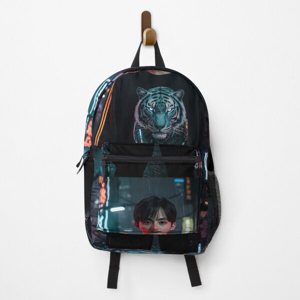 Item preview, Cybernetic Tiger 2099 | Neon Techwear Sci-Fi Art designed and sold by Neo Tokio.