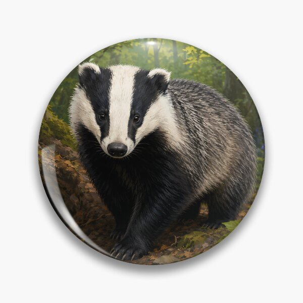 Item preview, Wildlife Badger designed and sold by MarkColeImaging.