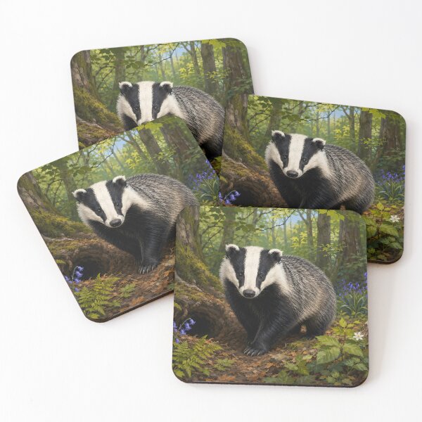Item preview, Wildlife Badger designed and sold by MarkColeImaging.