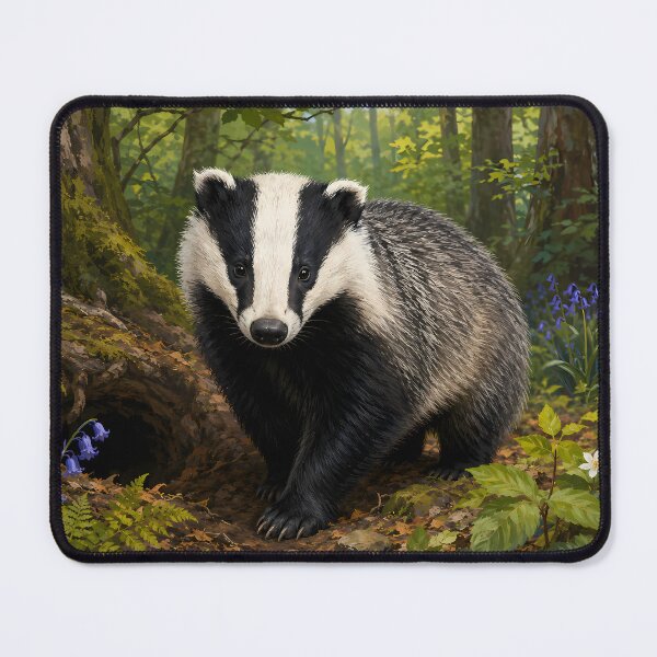 Item preview, Wildlife Badger designed and sold by MarkColeImaging.