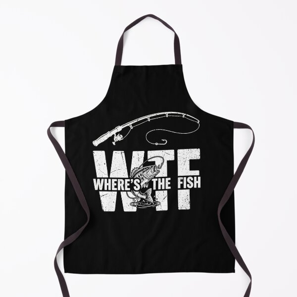 Item preview, WTF Where's The Fish Fisherman Angler Fishing Humor designed and sold by SofenArt.