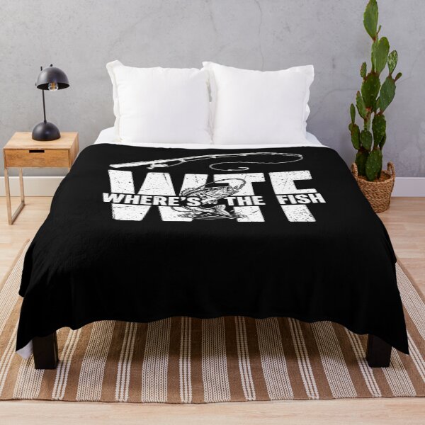 Item preview, WTF Where's The Fish Fisherman Angler Fishing Humor designed and sold by SofenArt.
