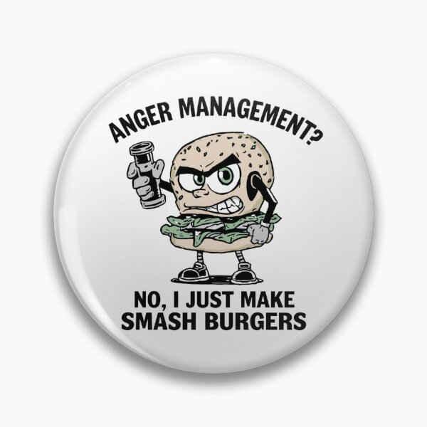 Item preview, Anger Management Smash Burgers Funny Griddle Master Chef designed and sold by ArtDreamClub.