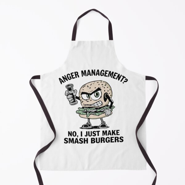 Item preview, Anger Management Smash Burgers Funny Griddle Master Chef designed and sold by ArtDreamClub.