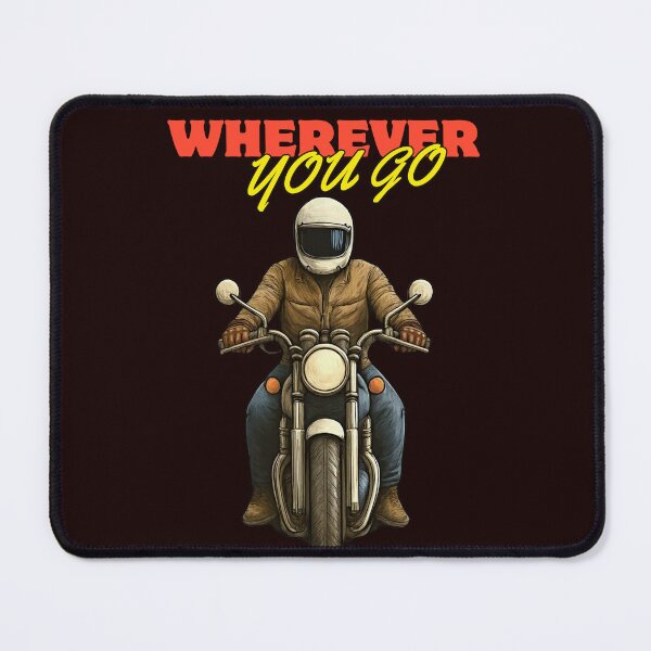 Item preview, Wherever You Go Vintage Motorcycle Rider Retro Biker designed and sold by Supergrafix07.