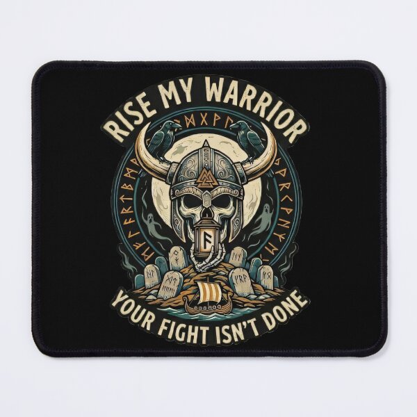 Item preview, Mythborn Saga: Rise My Warrior Viking Skull Runes designed and sold by Mythborn Saga.