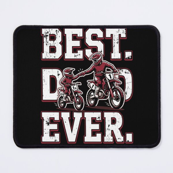 Item preview, Best Dad Ever Motocross Dirt Bike Father Son Riding Vintage Design designed and sold by justinhmorton.