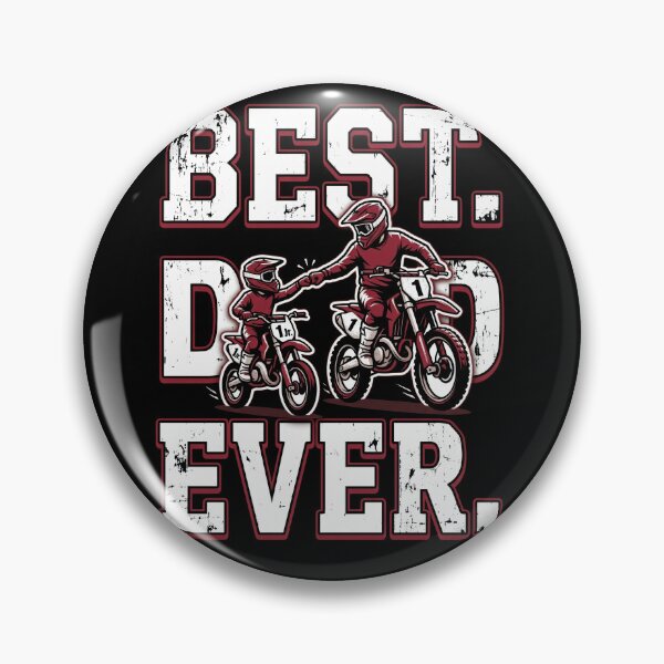Item preview, Best Dad Ever Motocross Dirt Bike Father Son Riding Vintage Design designed and sold by justinhmorton.