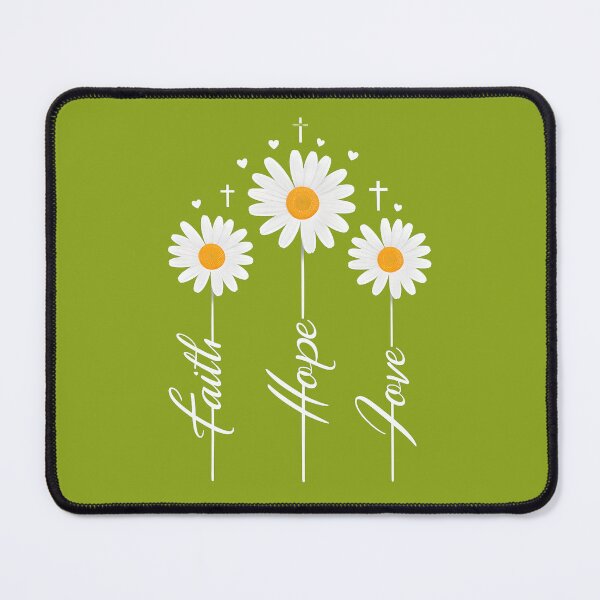 Item preview, Faith Hope Love Floral Shirt | Christian Daisy Design | Inspirational Boho Flower Art designed and sold by innerfaith.