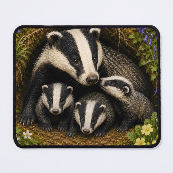 Item preview, Wildlife Badger designed and sold by MarkColeImaging.