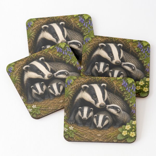 Item preview, Wildlife Badger designed and sold by MarkColeImaging.