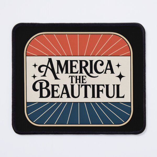 Item preview, America the Beautiful Retro Shield Patriotic designed and sold by OldGloryForge.