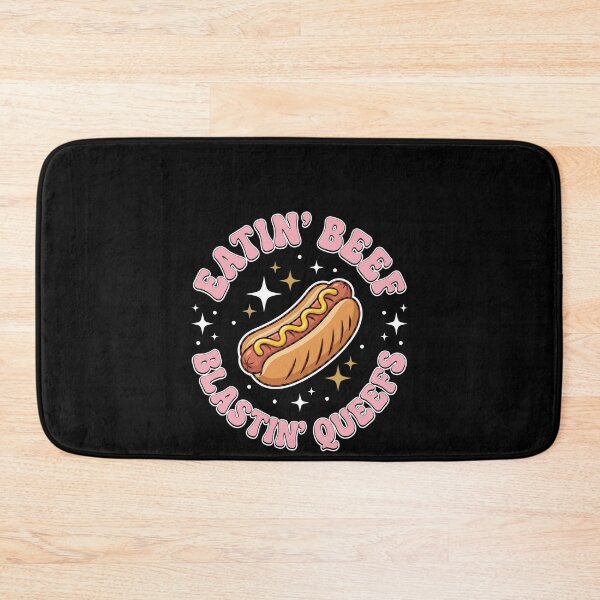 Item preview, Eatin' Beef Blastin' Queefs Funny Hot Dog Adult Humor designed and sold by SofenArt.