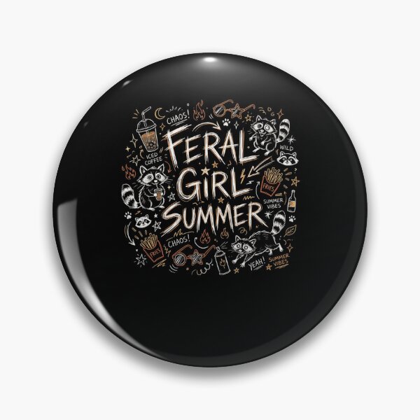 Item preview, Chaotic Feral Summer Raccoon Graphic designed and sold by snowry.