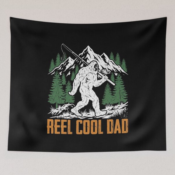 Item preview, Reel Cool Dad Bigfoot Fishing Father Angler Outdoors designed and sold by SofenArt.