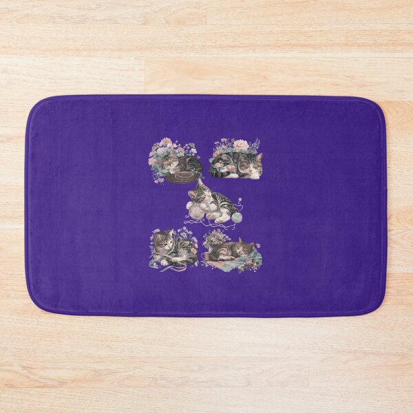 Item preview, Cats sleeping in flowers  designed and sold by Palmtree94.
