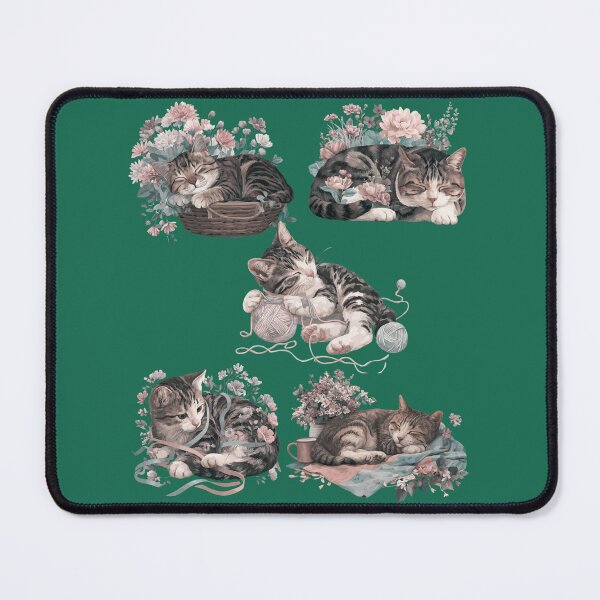 Item preview, Cats sleeping in flowers  designed and sold by Palmtree94.