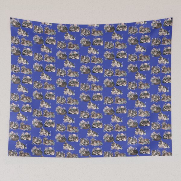 Item preview, Cats sleeping in flowers  designed and sold by Palmtree94.
