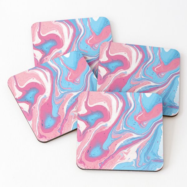 Item preview, Transgender Pride Flag Abstract Fluid Art Pattern designed and sold by Cannaxes Studio.