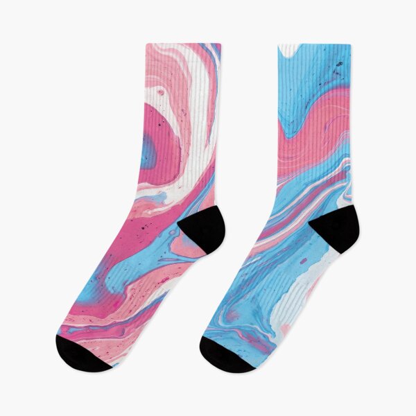 Item preview, Transgender Pride Flag Abstract Fluid Art Pattern designed and sold by Cannaxes Studio.