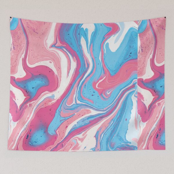 Item preview, Transgender Pride Flag Abstract Fluid Art Pattern designed and sold by Cannaxes Studio.