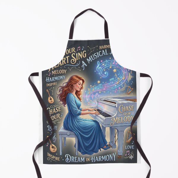 Item preview, Elegant Woman Playing Piano Art beautiful illustration designed and sold by Originaledesign.