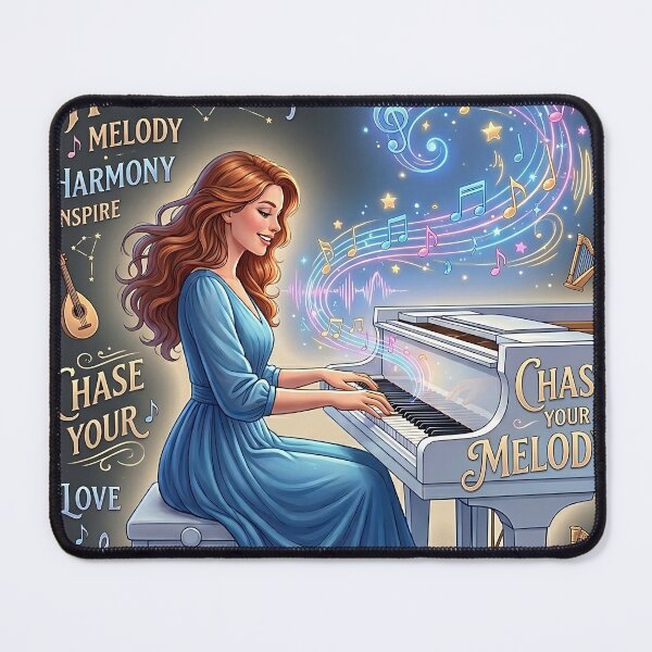 Item preview, Elegant Woman Playing Piano Art beautiful illustration designed and sold by Originaledesign.